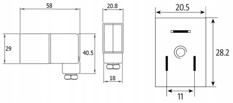 Cewka elektromagnetyczna z wtyczką 230V AC LED