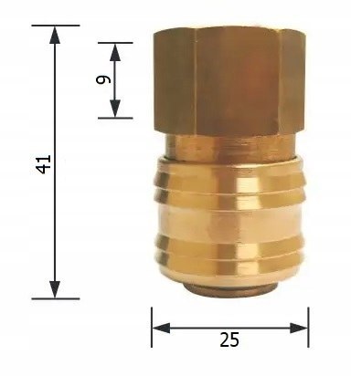 Szybkozłącze pneumatyczne NW7,2 GW3/8