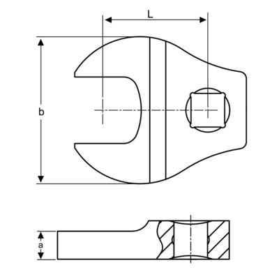 BAHCO Klucz pazurowy płaski 1/4" rozmiar 10mm BAHCO