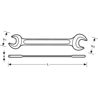 BAHCO Klucz płaski dwustronny 10x11 mm BAHCO