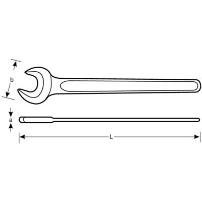 BAHCO Klucz płaski jednostronny 10 mm BAHCO