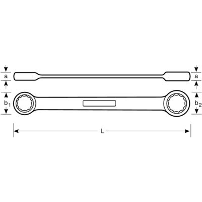 BAHCO Klucz nasadowy z grzechotką 4 rozmiary 21x22x24x27 mm BAHCO