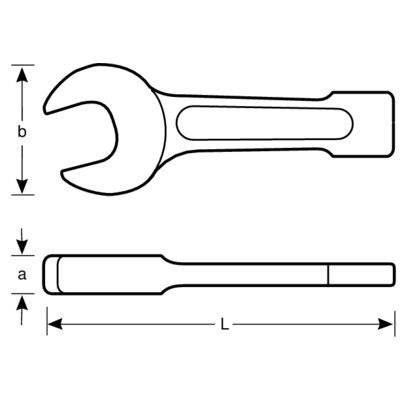 BAHCO Klucz płaski do pobijania 110 mm BAHCO