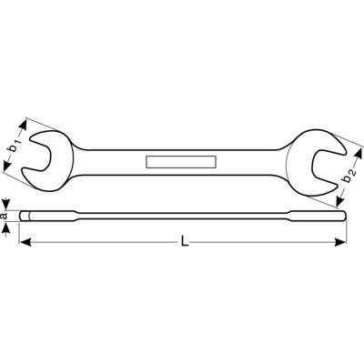 BAHCO Klucz płaski dwustronny 27x29 mm SB BAHCO