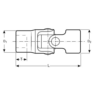 BAHCO Nasadka uchylna 1/4" 12-kątna 7/32" cienkościenna BAHCO