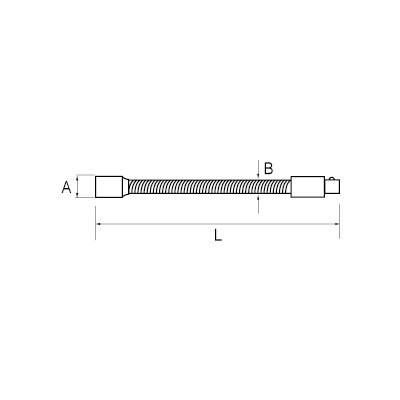 BAHCO Przedłużka elastyczna 1/4" 148 mm BAHCO