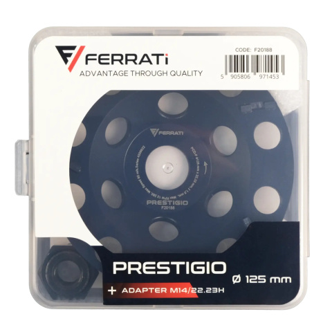 Ferrati Frez talerzowy diamentowy zdzierający PCD-F 125mm PRESTIGIO