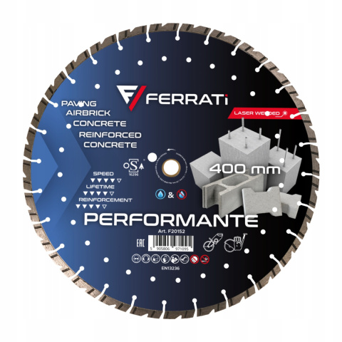 Ferrati Tarcza diamentowa tnąca 400mm PERFORMANTE