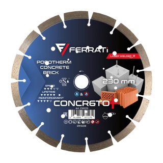 Ferrati Tarcza diamentowa tnąca C3-W 230mm CONCRETO PLUS