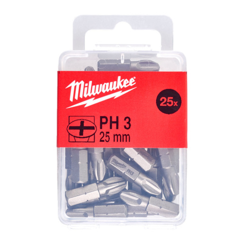 Milwaukee bit końcówka ph3 x 25mm/25szt. Scr 4932399588