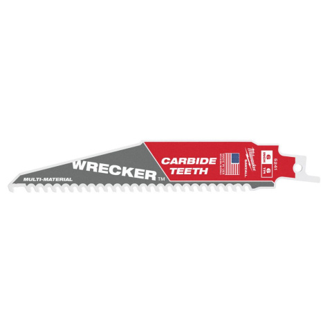 Milwaukee brzeszczot do piły szablastej 150mm wrecker tct 6t 1szt 48005241 Milwaukee brzeszczot do piły szablastej 150mm wrecker tct 6t 1szt 48005241