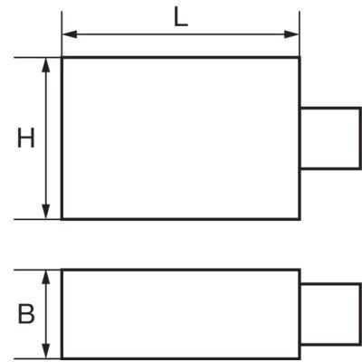 BAHCO Adapter wtykowy 9x12 mm na 14x18 mm BAHCO