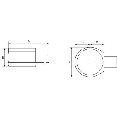 BAHCO Grzechotka wtykowa 9x12 mm z mocowaniem sześciokątnym 1/4" BAHCO