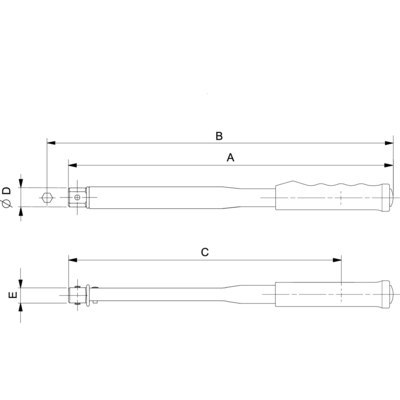 BAHCO Klucz dynamometryczny 12-60 Nm, z gniazdem 9x12 mm 74P9-60 BAHCO