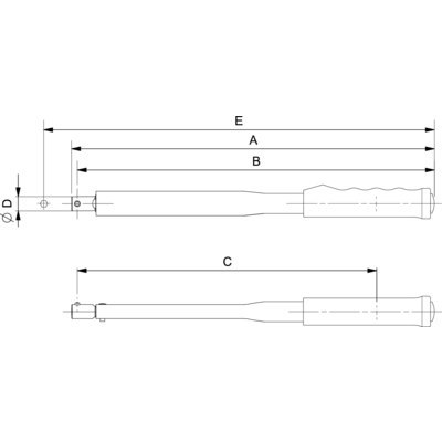 BAHCO Klucz dynamometryczny 12-60 Nm, z króćcem ⌀16 mm 74PS-60 BAHCO