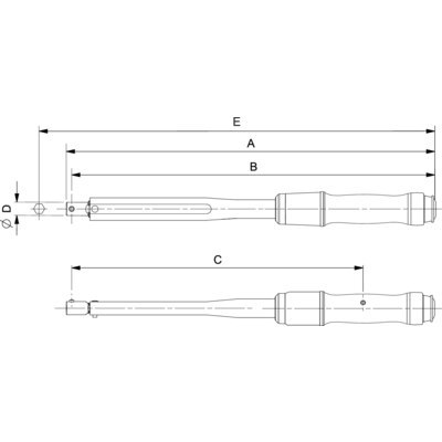 BAHCO Klucz dynamometryczny 3-15 Nm, z króćcem ⌀16 mm 74WS-15 BAHCO