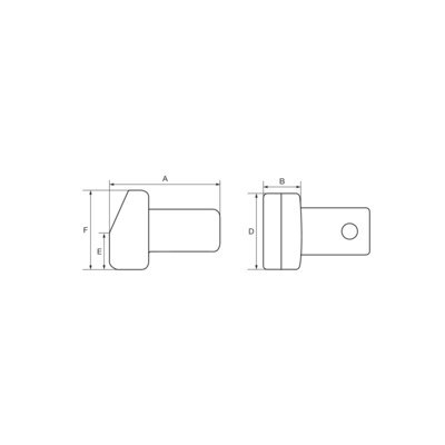 BAHCO Końcówka wtykowa pod spawanie 9x12 mm BAHCO