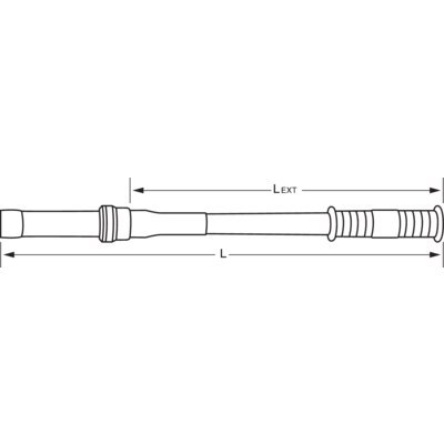 BAHCO Przedłużka rękojeści do kluczy 75, 700 mm, 1.6 kg BAHCO