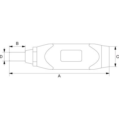 BAHCO Wkrętak dynamometryczny 50-450 cNM, z gniazdem 1/4" + adapter do nasadek 1/4' 6978N BAHCO