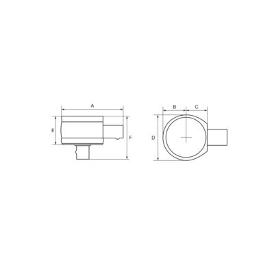 BAHCO Zabierak stały kwadratowy 3/8 cala 9x12 mm BAHCO