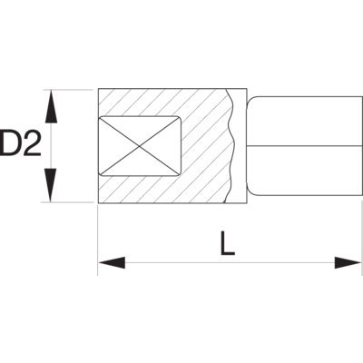 BAHCO Adapter udarowy 1" na 1 1/2" BAHCO