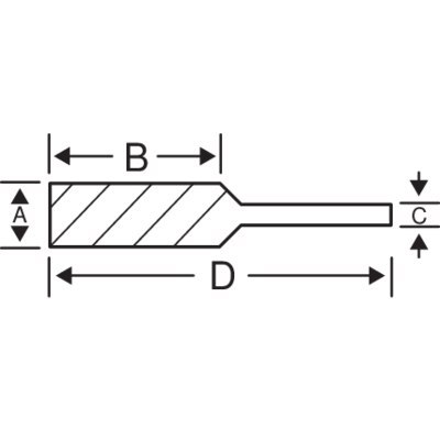 BAHCO Pilnik obrotowy węglikowy stożkowy zaokrąglony 12.7mm x 25mm - Ø6mm do aluminium BAHCO