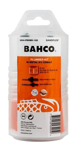 BAHCO Zestaw otwornic bimetalicznych Sandflex 16 mm-44 mm - 14 szt. BAHCO