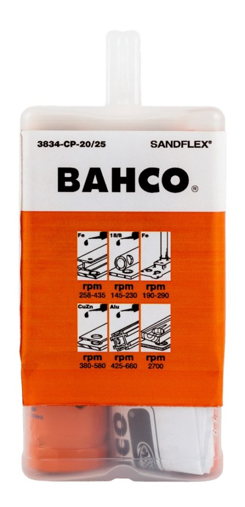 BAHCO Zestaw otwornic bimetalicznych Sandflex 20x4mm + 25x4mm - 11 szt. BAHCO