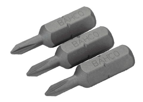 BAHCO Bit 1/4" PH0x25 mm, 3 szt. BAHCO