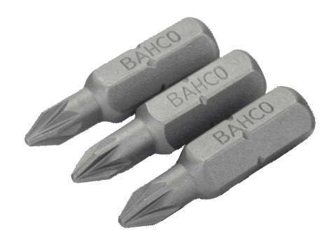 BAHCO Bit 1/4" PZ0x25 mm, 3 szt. BAHCO