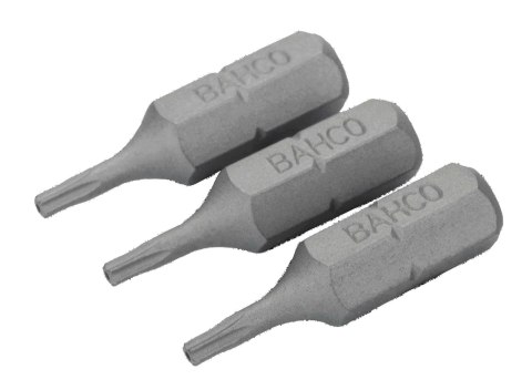 BAHCO Bit 1/4" do śrub TORX, z otworem TR7x25 mm, 3 szt. BAHCO