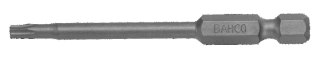 BAHCO Bit 1/4" do śrub TORX, z otworem centrującym TR15x70 mm, 5 szt. BAHCO