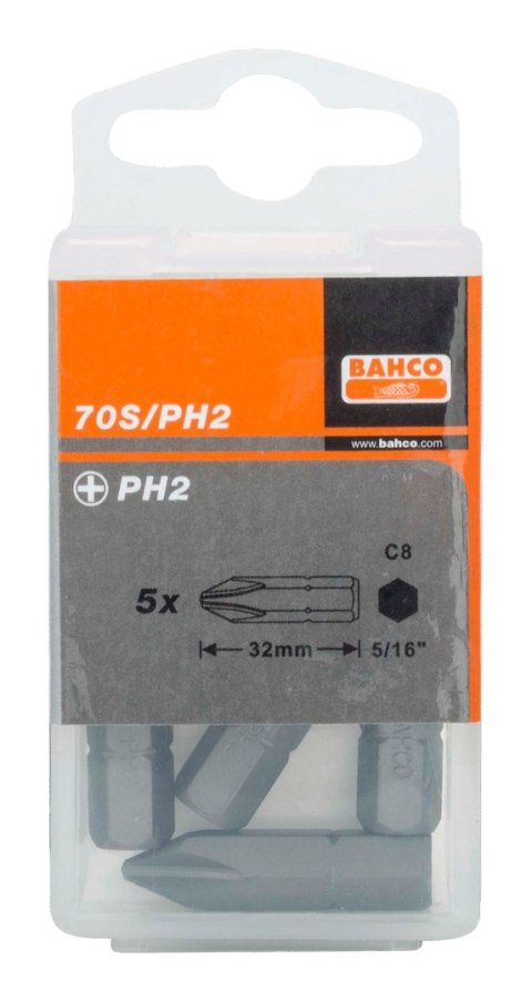 BAHCO Bit 5/16" PH1x32mm, 5 szt. BAHCO