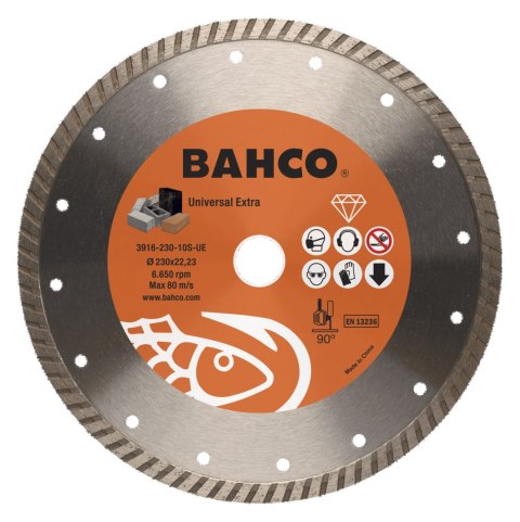 BAHCO Tarcza diamentowa 115mm x 2.5mm x 22.23mm obrzeże ciągłe 10mm BAHCO