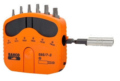 BAHCO Zestaw bitów wkrętaka 7 szt. TR10-TR40 z uchwytem BAHCO