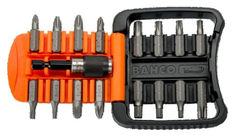 BAHCO Zestaw bitów wkrętaka PZ,PH,TORX,HEX i uchwyt magnetyczny - 17 szt. BAHCO