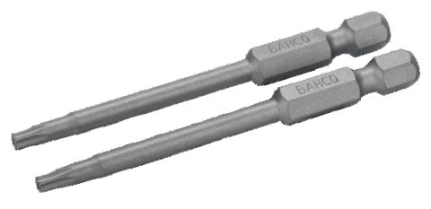 BAHCO Bit 1/4" do śrub TORX, z otworem centrującym TR15x70 mm, 2 szt. BAHCO