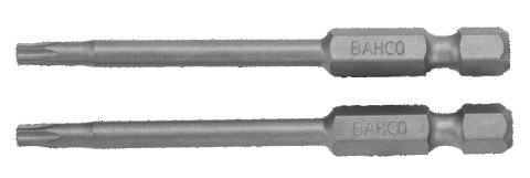 BAHCO Bit 1/4" do śrub TORX, z otworem centrującym TR15x70 mm, 2 szt. BAHCO