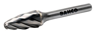 BAHCO Frezy obrotowe węglikowe 12.7x25 mm łukowe zaokrąglone do aluminium Ø8 mm 6 zębów BAHCO