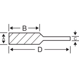 BAHCO Frezy obrotowe węglikowe łukowe ostro zakończone DIN SPG 3 mm x 14 mm - Ø3 mm BAHCO