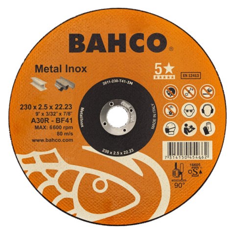 BAHCO Tarcza do cięcia stali nierdzewnej i metalu 125 x 1.6 mm BAHCO (50 szt.)