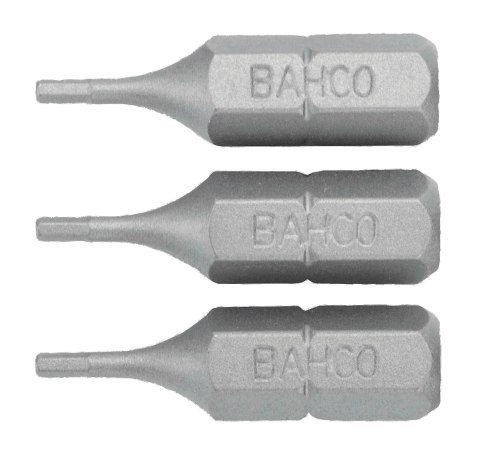 BAHCO Bit 1/4" do śrub imbusowych 2x25 mm, 3 szt. BAHCO