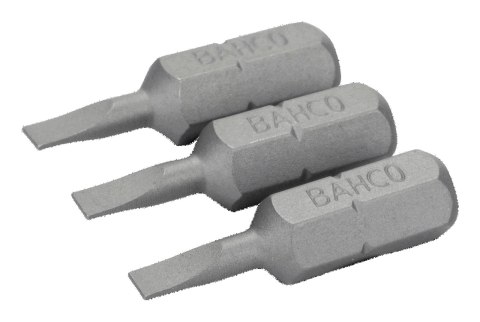 BAHCO Bit 1/4" do śrub płaskich 0.6x4.5x25 mm, 3 szt. BAHCO