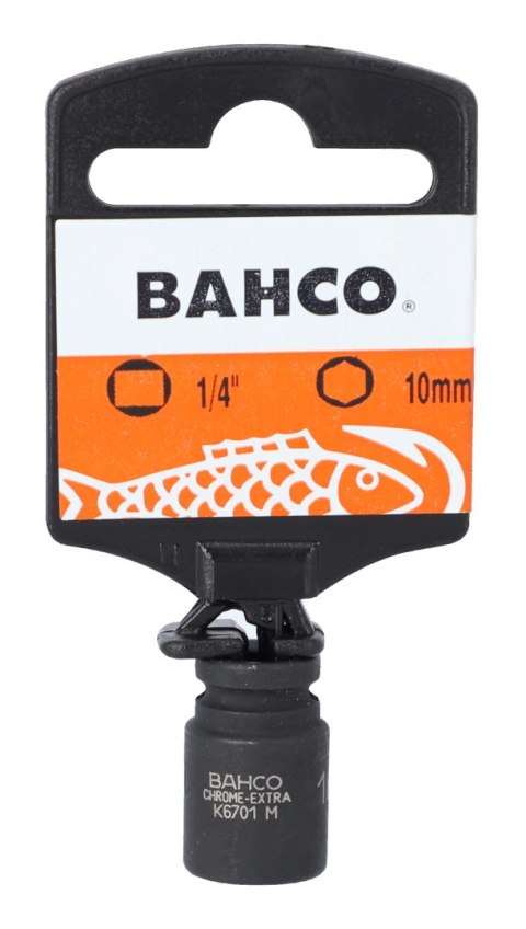 BAHCO Nasadka udarowa 1/4" 11 mm z metrycznym profilem sześciokątnym i fosforanowanym wykończeniem BAHCO BAHCO Nasadka udarowa 1/4" 11 mm z metrycznym profilem sześciokątnym i fosforanowanym wykończeniem BAHCO