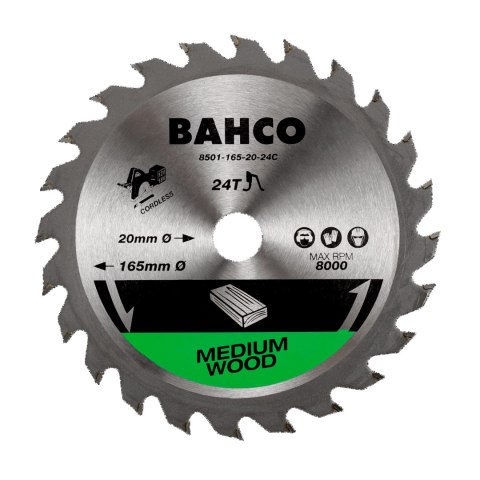 BAHCO Piła tarczowa 190 mm 30 mm 24Z BAHCO