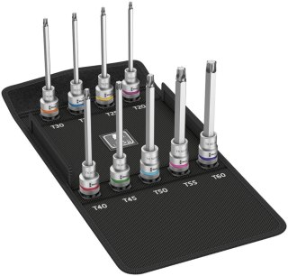 Wera Zest.nasadek wkretak. dlugich z funkcja przytrzymywania Torx 1/2"9-czesciowy Wera