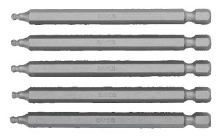 BAHCO Bity 1/4" do śrub imbusowych z kulką, zestaw 3 szt. (5, 6, 8 mm x 89 mm) BAHCO