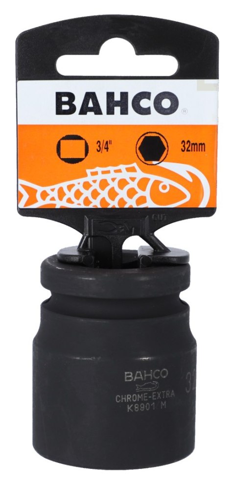 BAHCO Nasadka udarowa sześciokątna metryczna 3/4'' 32 mm BAHCO BAHCO Nasadka udarowa sześciokątna metryczna 3/4'' 32 mm BAHCO