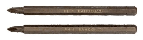 BAHCO Bit 1/4" PH0x100 mm, 2 szt. BAHCO