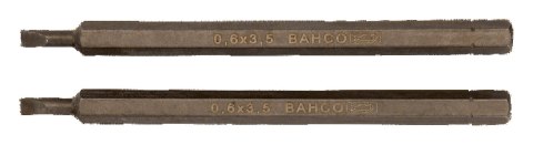 BAHCO Bit 1/4" do śrub płaskich 0,8x4,0x100 mm, 2 szt. BAHCO